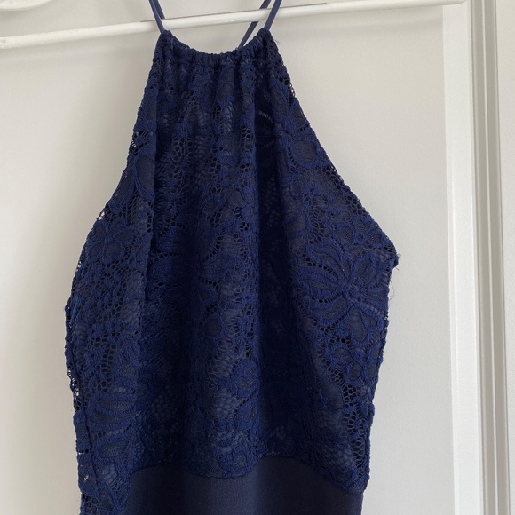MissGuided Navy Bridesmaid Dress - Picture 3 of 5